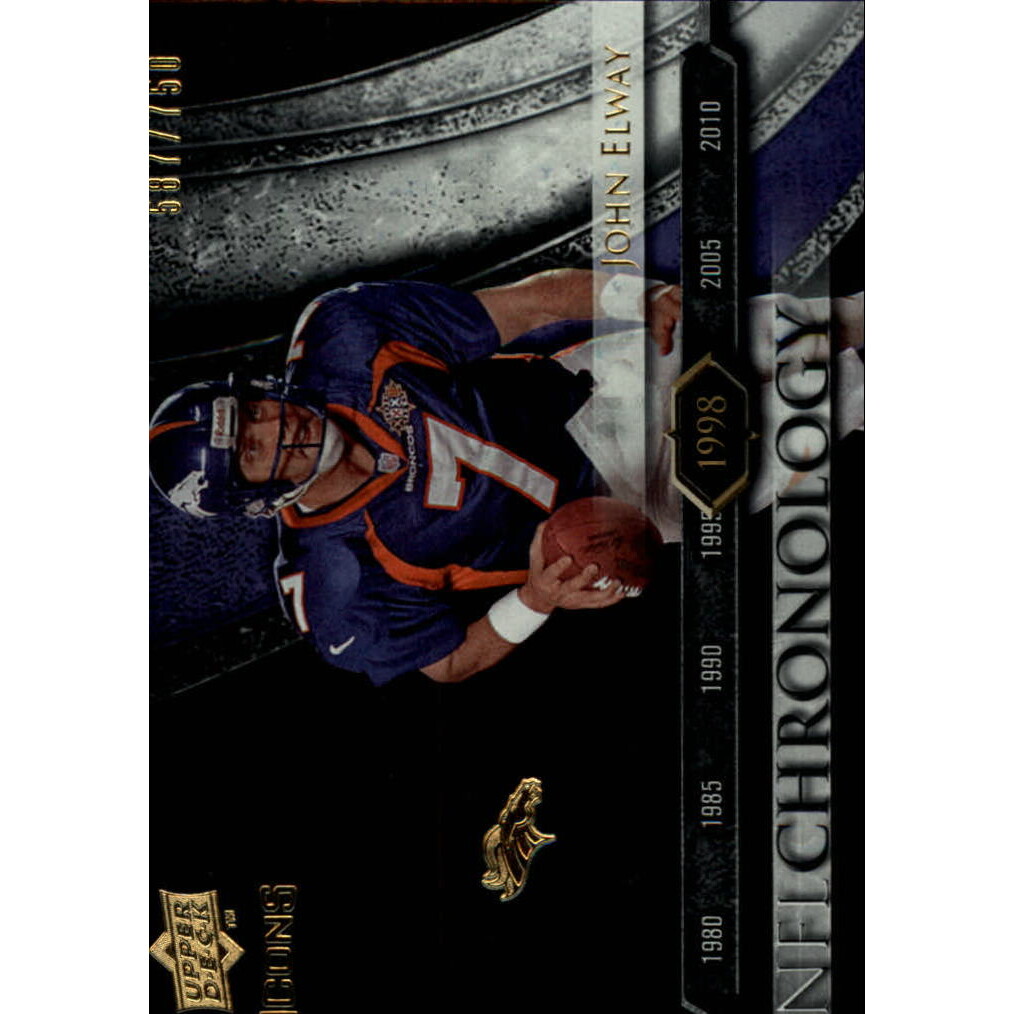 2008 Upper Deck Icons NFL Chronology Silver #CHR23 John Elway