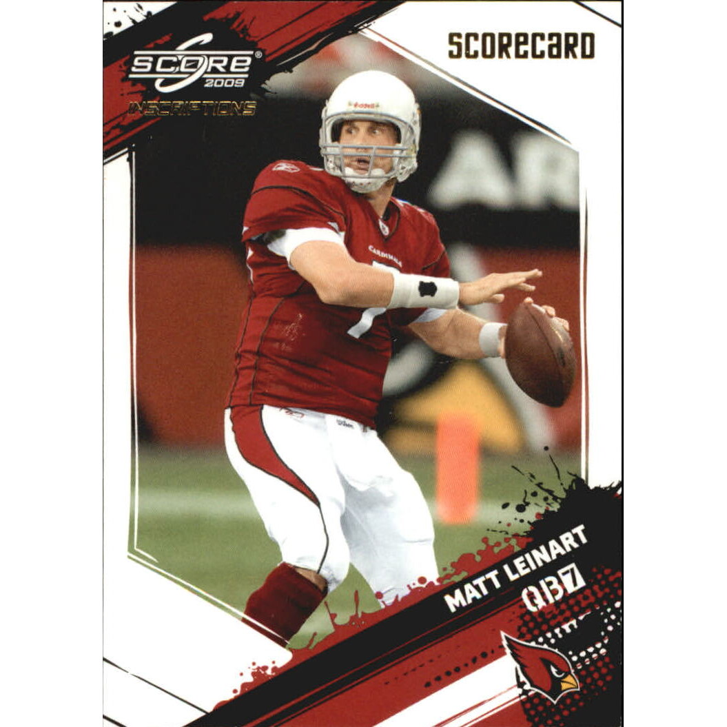 2009 Score Inscriptions Scorecard #7 Matt Leinart 2009 Score Inscriptions Scorecard #7 Matt Leinart