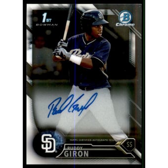 2016 Bowman Chrome Prospect Autographs #CPARG Ruddy Giron