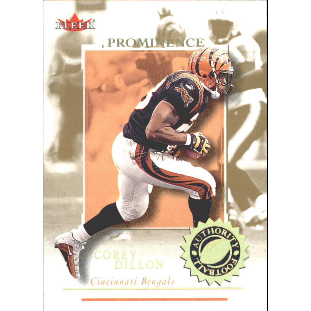 2001 Fleer Authority Prominence 125 #80 Corey Dillon