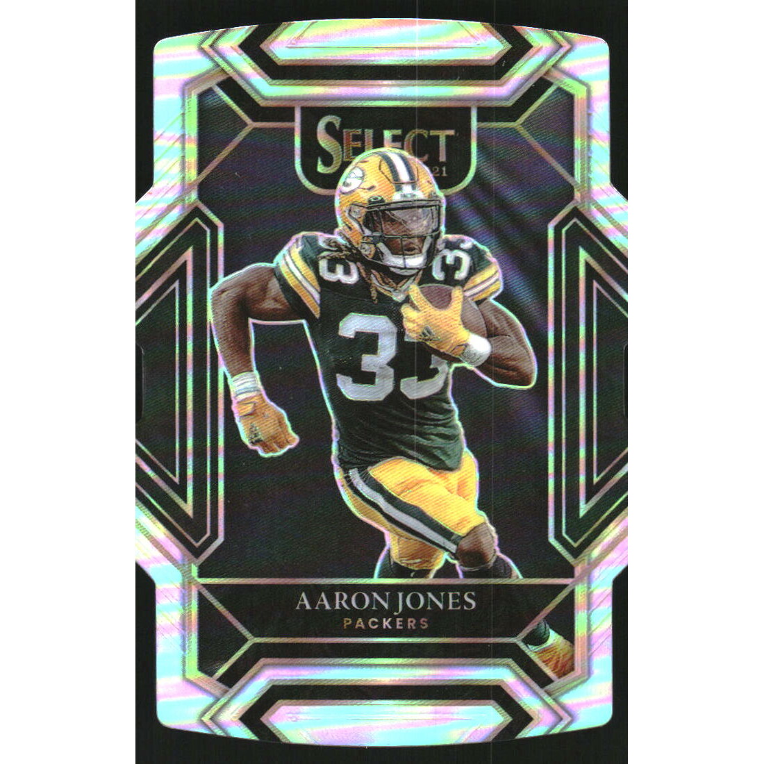 2021 Select Prizm Silver Die Cut #214 Aaron Jones