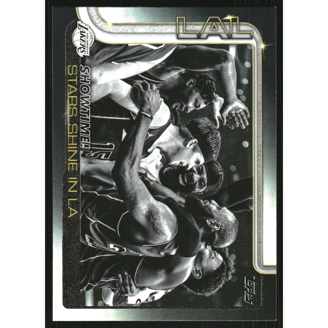 2025-26 Topps Blackout #293 Showtime!/Dorian Finney-Smith/Austin Reaves/Markieff Morris/LeBron James/Cam Reddish