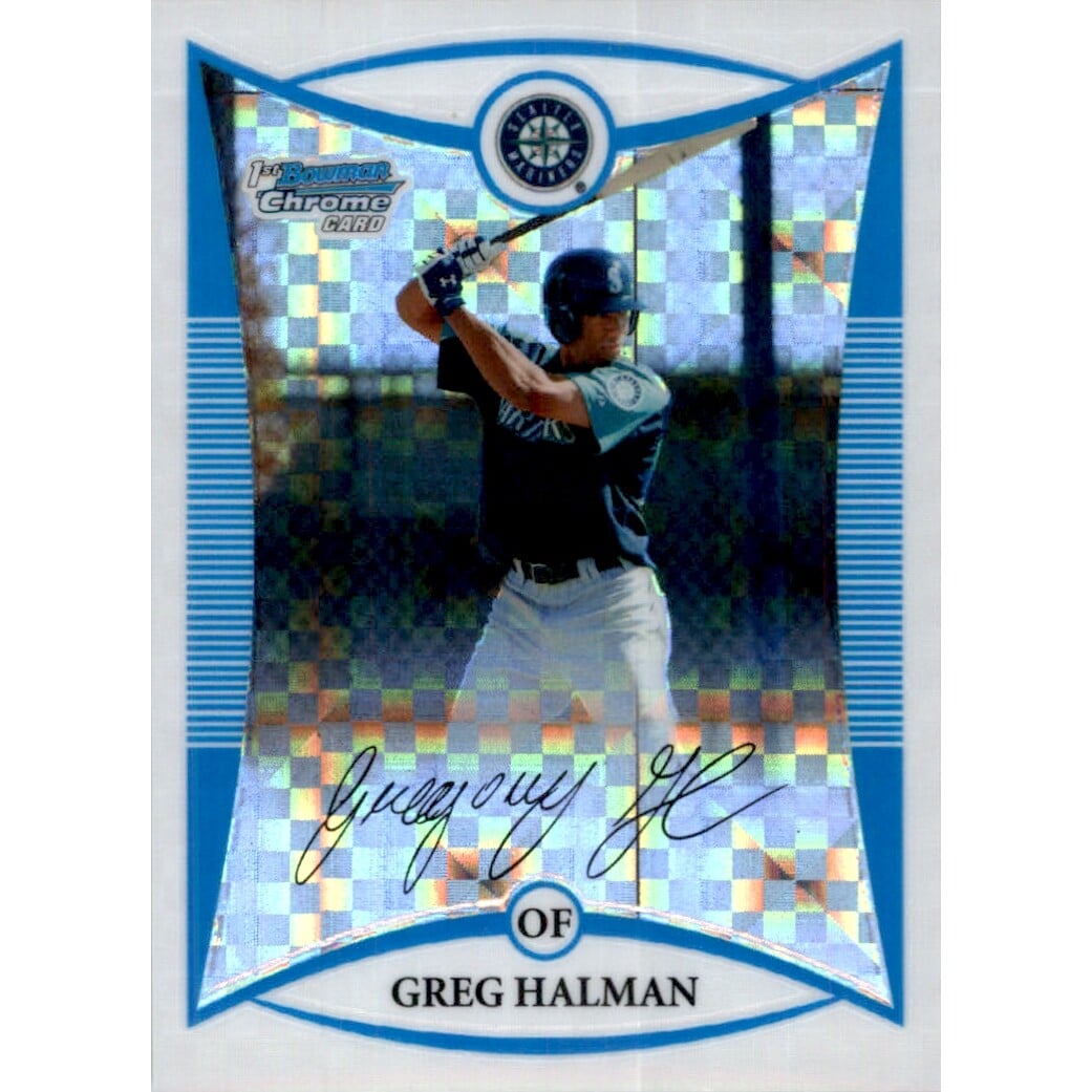 2008 Bowman Chrome Prospects X-Fractors #BCP35 Greg Halman. rookie card picture