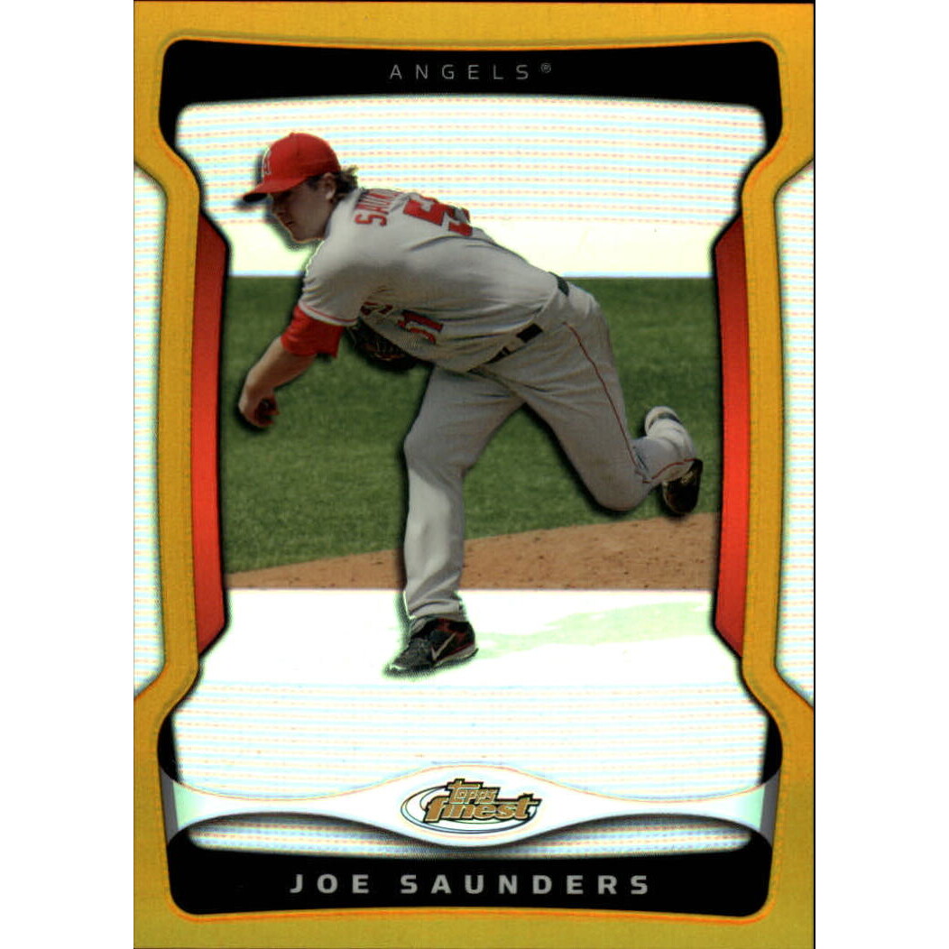 2009 Finest Refractors Gold #122 Joe Saunders