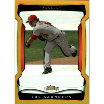 2009 Finest Refractors Gold #122 Joe Saunders