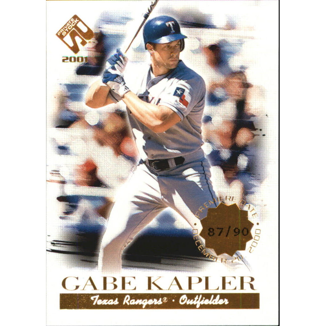 2001 Private Stock Premiere Date #117 Gabe Kapler