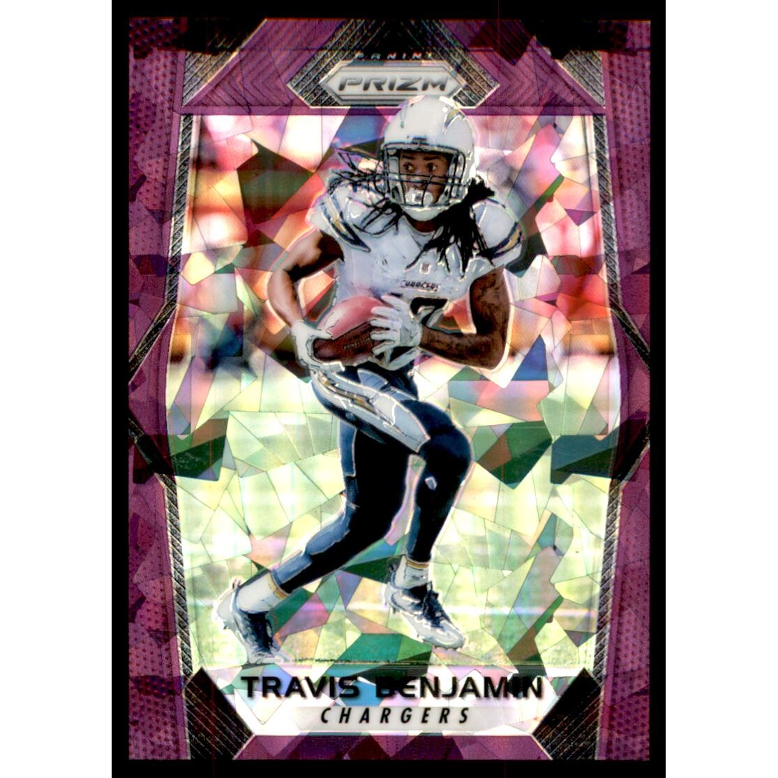 2017 Panini Prizm Prizms Purple Crystals #199 Travis Benjamin
