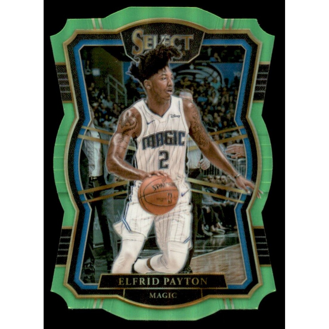 2017-18 Select Prizms Die Cut Neon Green #155 Elfrid Payton