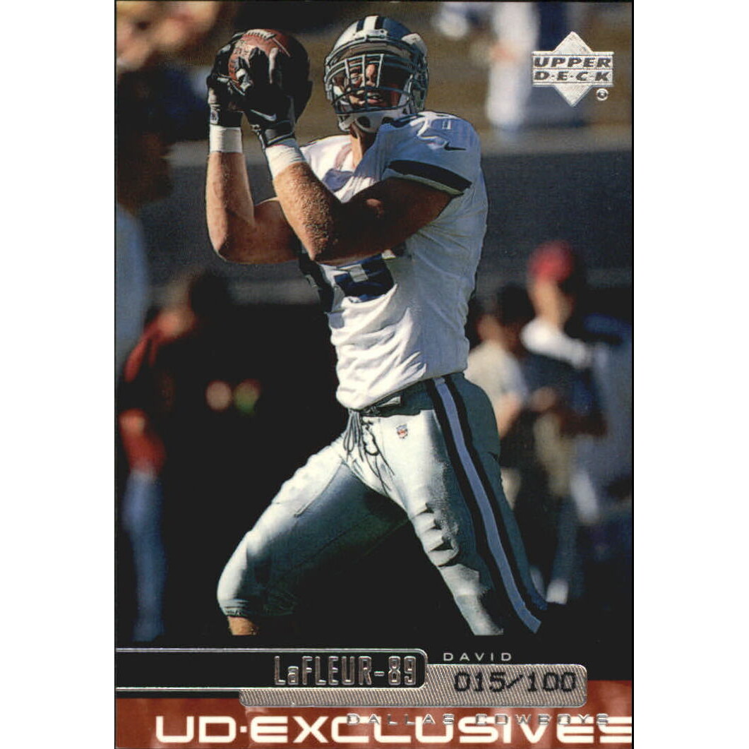 1999 Upper Deck Exclusives 100 #61 David LaFleur. rookie card picture