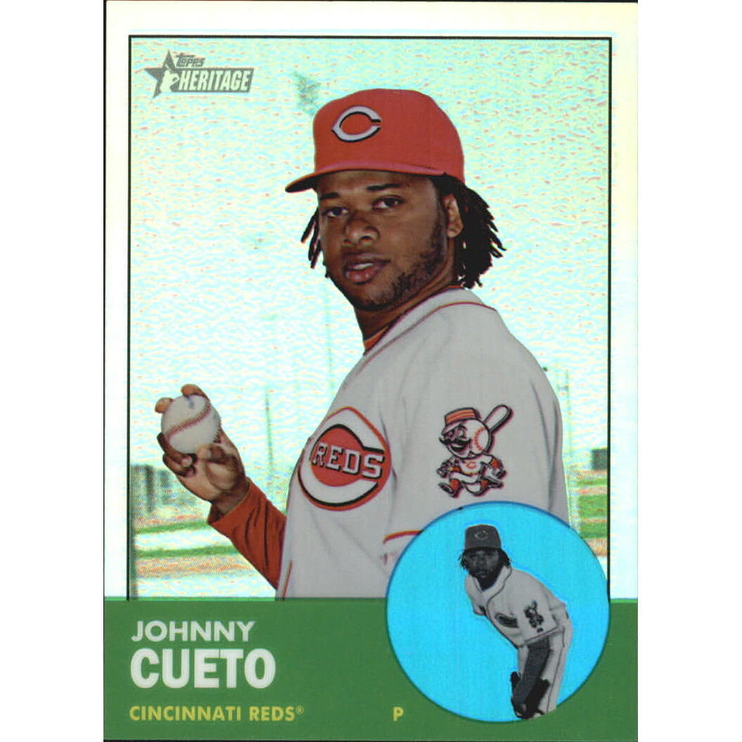 2012 Topps Heritage Chrome Refractors #HP56 Johnny Cueto