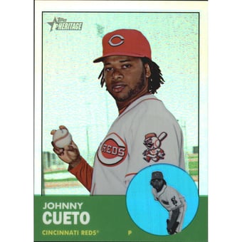 2012 Topps Heritage Chrome Refractors #HP56 Johnny Cueto
