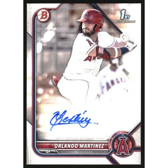 2022 Bowman Prospect Autographs #PPAOM Orlando Martinez