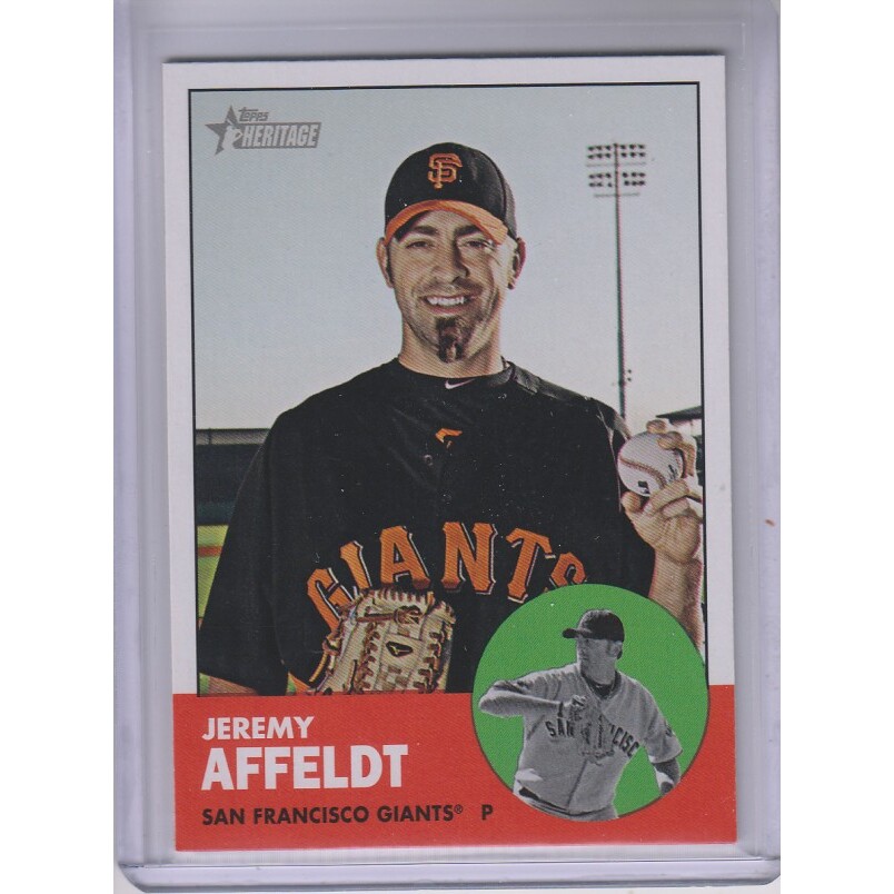 2012 Topps Heritage #469 Jeremy Affeldt SP