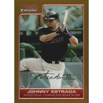 2006 Bowman Chrome Gold Refractors #157 Johnny Estrada