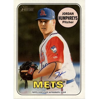 2018 Topps Heritage Minors Real One Autographs #ROAJH Jordan Humphreys