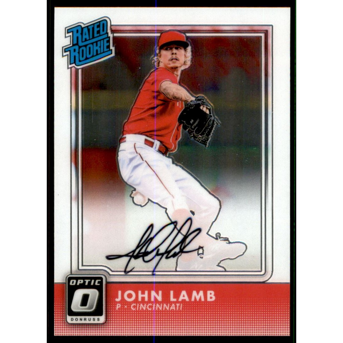 2016 Donruss Optic #169 John Lamb RR AU RC. rookie card picture