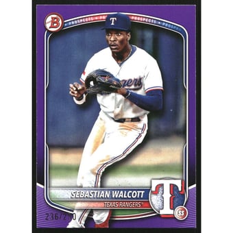 2025 Bowman Prospects Purple #BP133 Sebastian Walcott