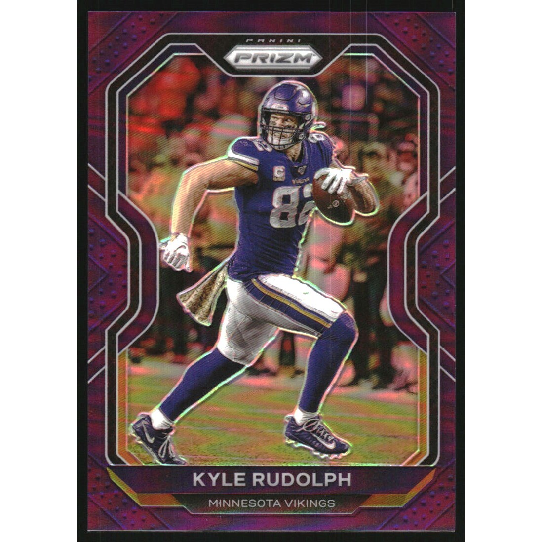 2020 Panini Prizm Prizms Purple #217 Kyle Rudolph. rookie card picture