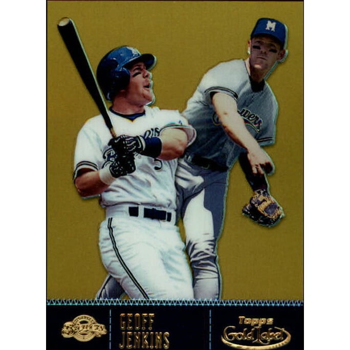 2001 Topps Gold Label Class 3 Gold #37 Geoff Jenkins. rookie card picture
