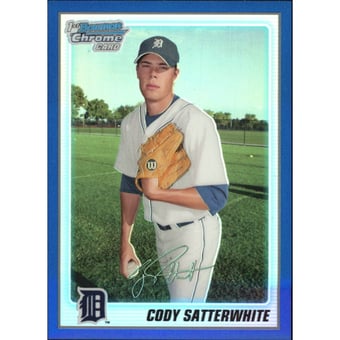 2010 Bowman Chrome Prospects Blue Refractors #BCP26 Cody Satterwhite