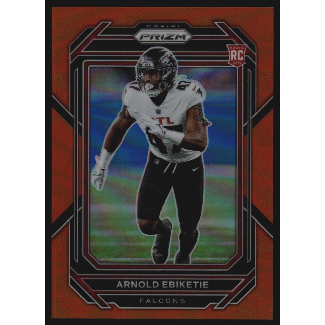 2022 Panini Prizm Prizms Orange #384 Arnold Ebiketie