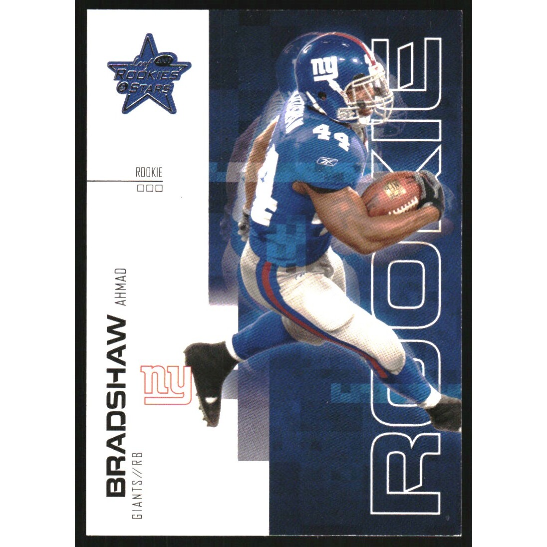 2007 Leaf Rookies and Stars #119 Ahmad Bradshaw RC