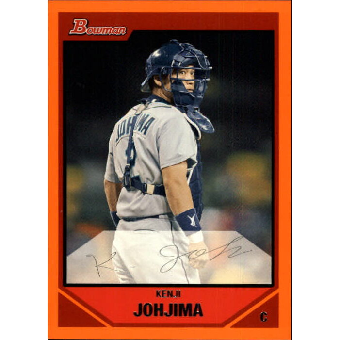 2007 Bowman Orange #16 Kenji Johjima. rookie card picture