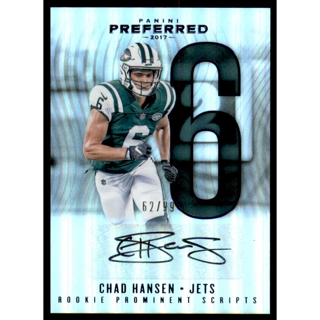 2017 Panini Preferred Blue #294 Chad Hansen PROM AU/99
