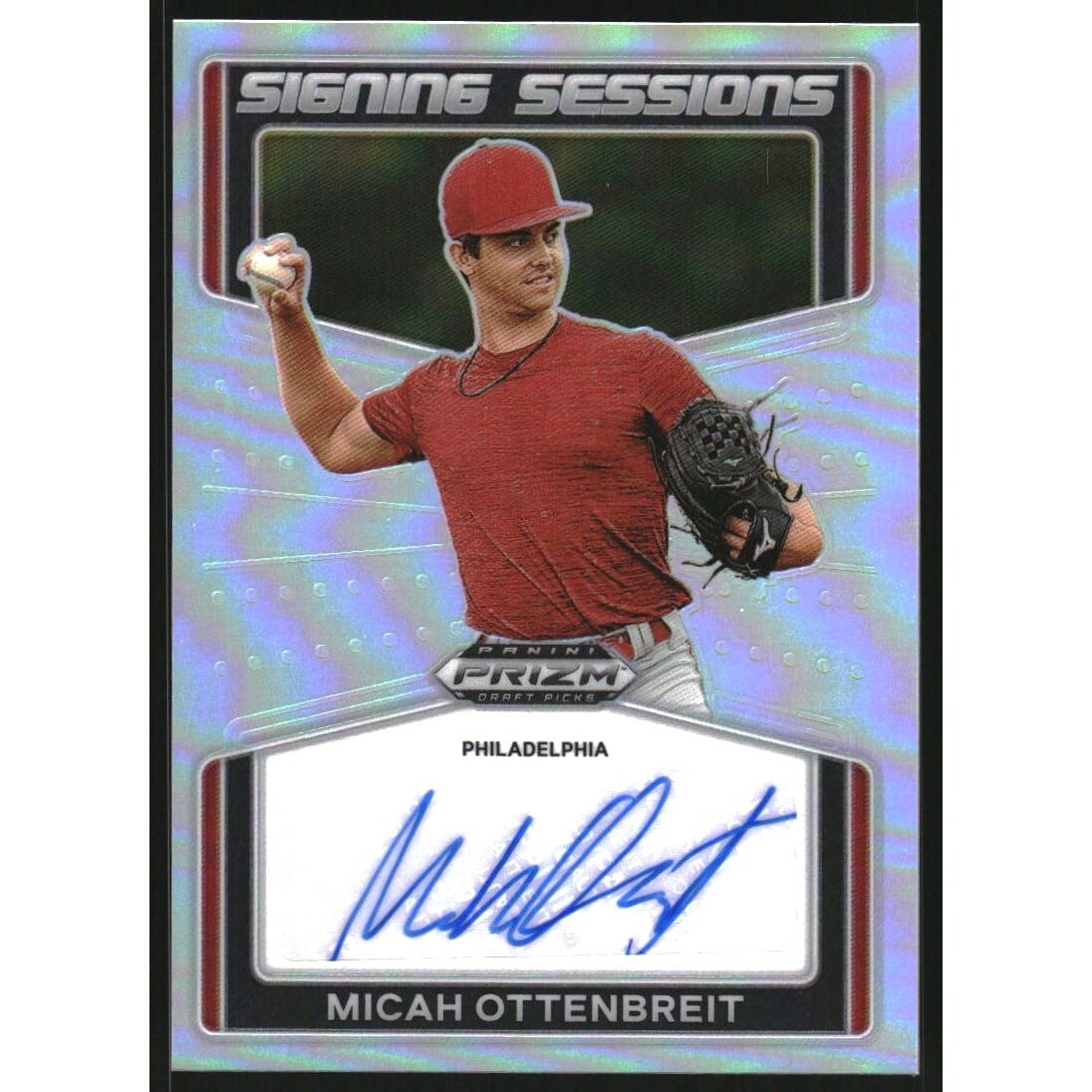 2022 Panini Prizm Draft Picks Signing Sessions #38 Micah Ottenbreit