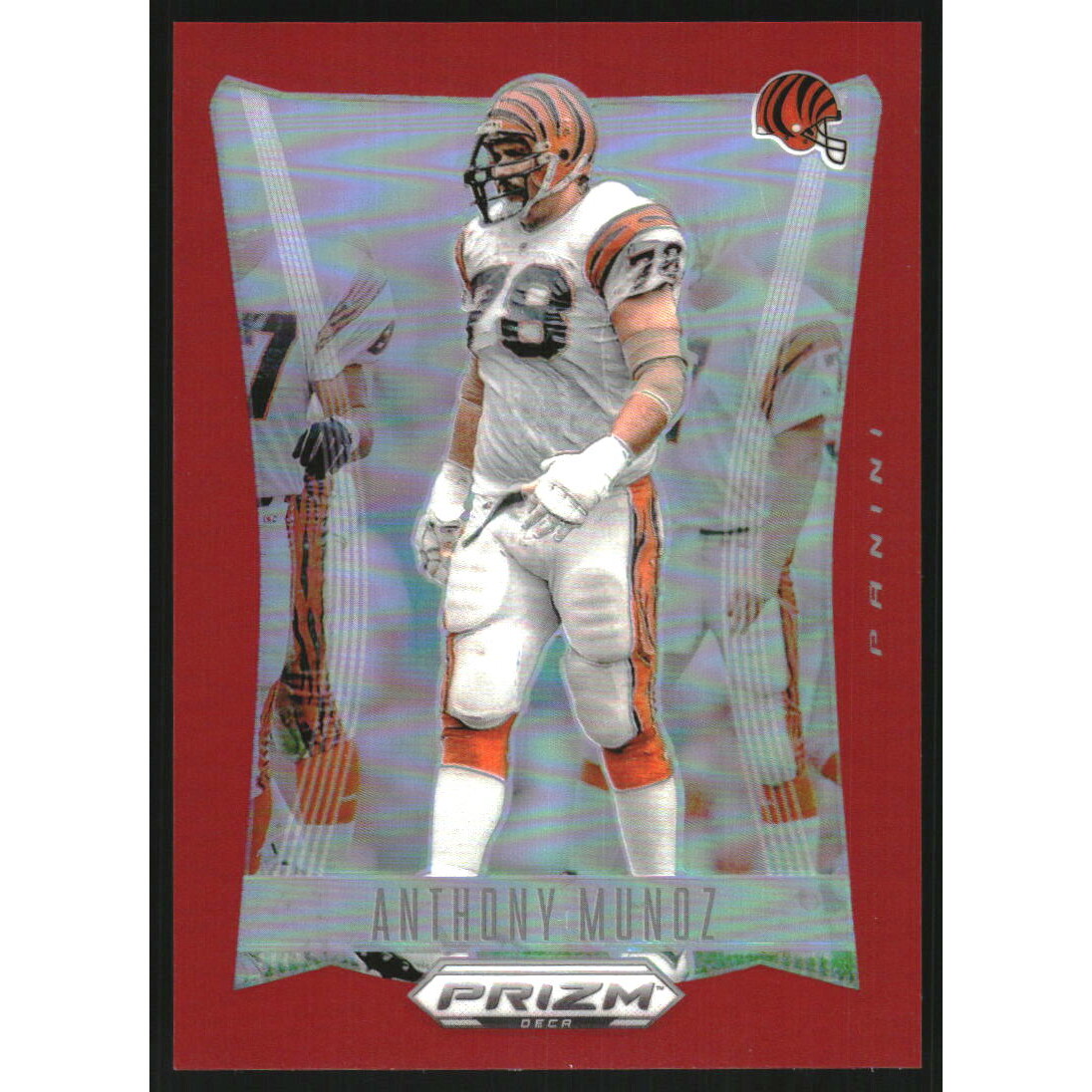 2024 Panini Prizm Deca Prizms Red #65 Anthony Munoz. rookie card picture