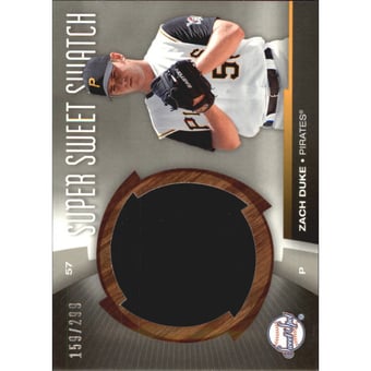 2006 Sweet Spot Super Sweet Swatch #SWZD Zach Duke Jsy/299