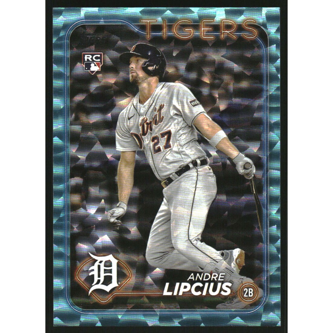 2024 Topps Aqua Foil #509 Andre Lipcius. rookie card picture
