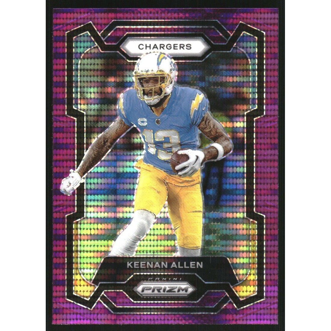 2023 Panini Prizm Prizms Purple Pulsar #159 Keenan Allen