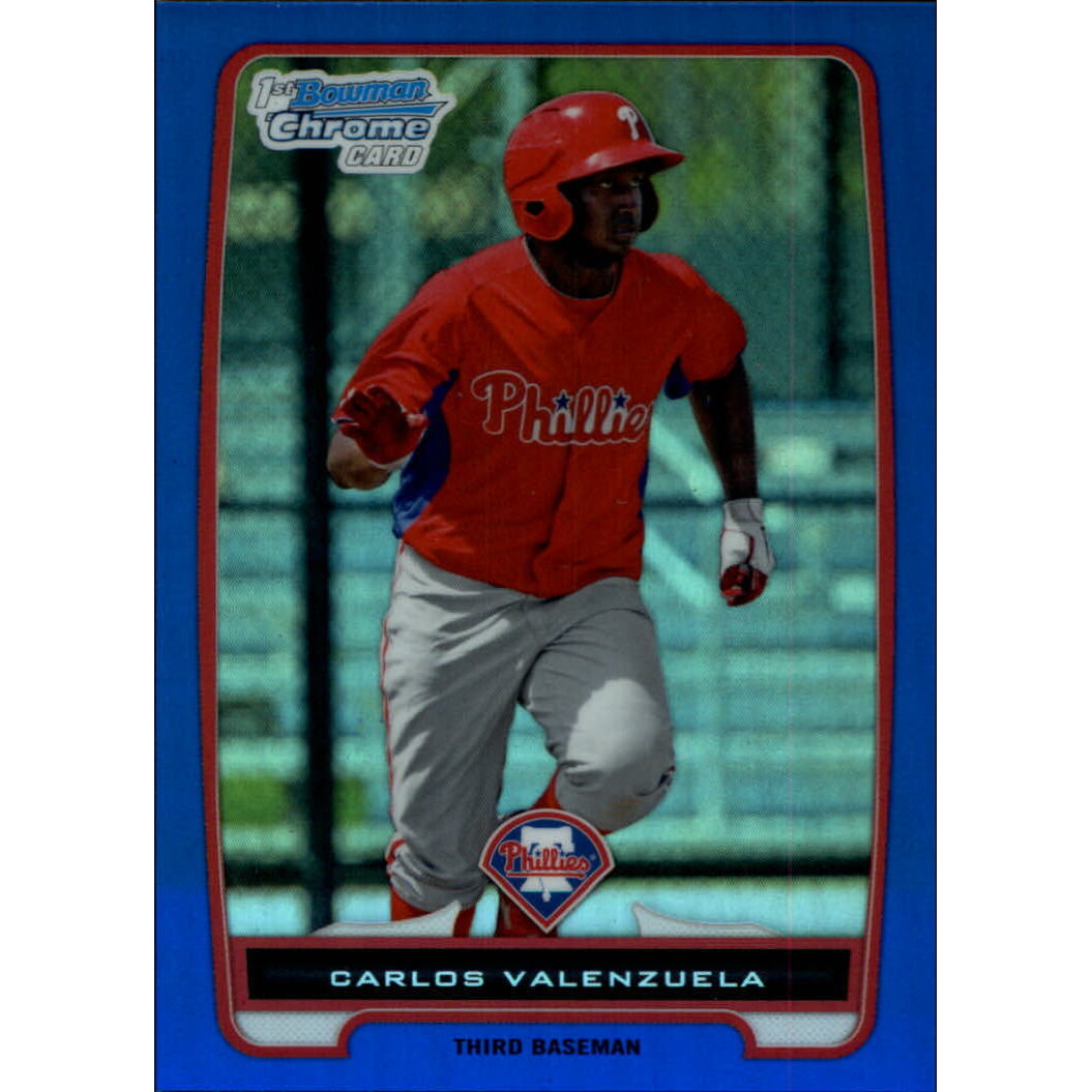 2012 Bowman Chrome Prospects Blue Refractors #BCP165 Carlos Valenzuela