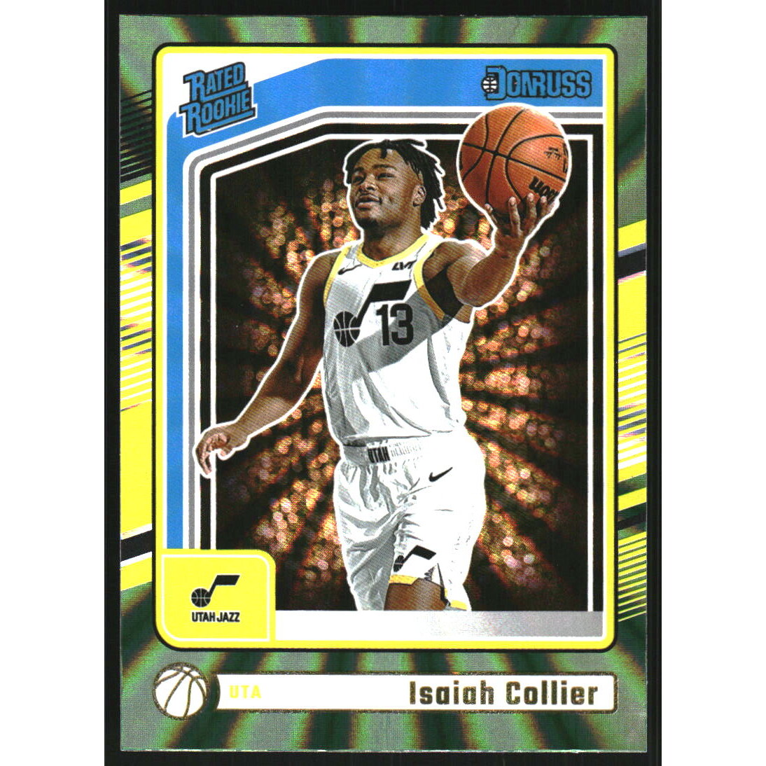 2024-25 Donruss Holo Green Laser #237 Isaiah Collier RR