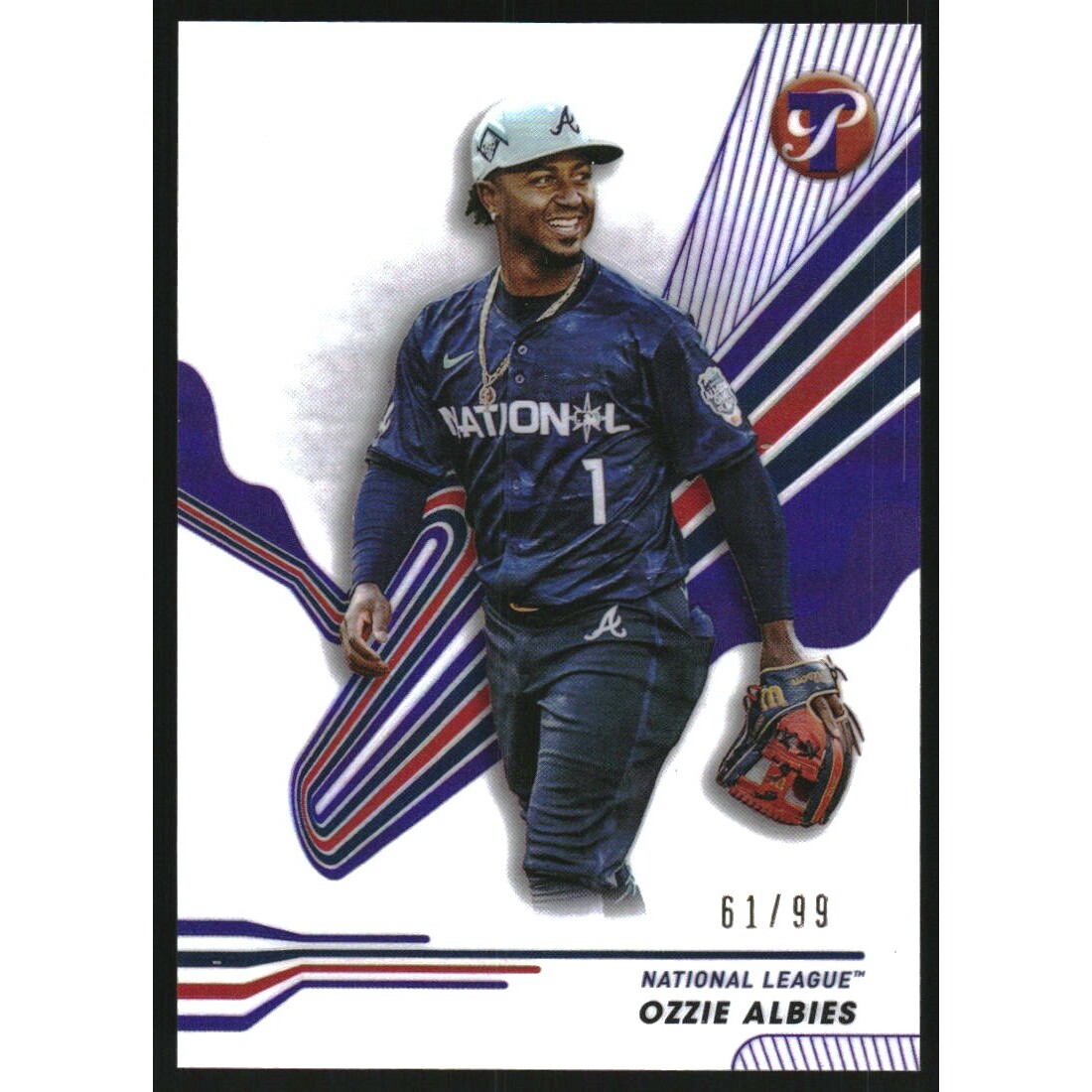 2024 Topps Pristine Purple Refractors #279 Ozzie Albies AS 2024 Topps Pristine Purple Refractors #279 Ozzie Albies AS