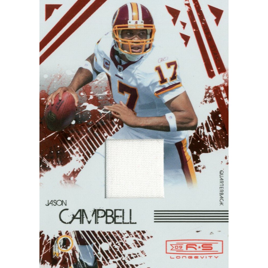 2009 Donruss Rookies and Stars Longevity Materials Ruby #100 Jason Campbell/299