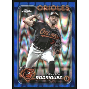 2024 Topps Chrome Blue RayWave Refractors #268 Grayson Rodriguez