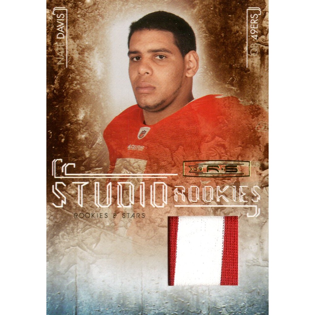 2009 Donruss Rookies and Stars Studio Rookies Materials Prime #33 Nate Davis