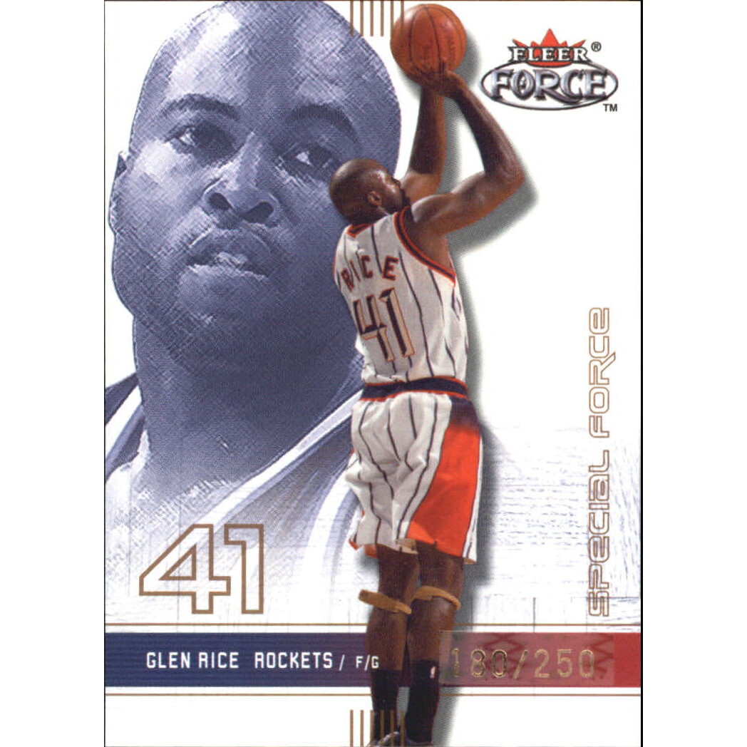 2001-02 Fleer Force Special Forces #169 Glen Rice 2001-02 Fleer Force Special Forces #169 Glen Rice