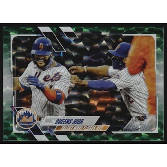 2021 Topps Update Green Foilboard #US39 Francisco Lindor/Jonathan Villar