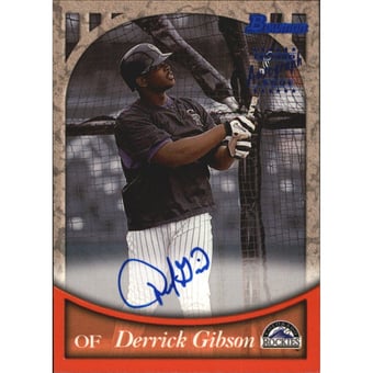 1999 Bowman Autographs #BA48 Derrick Gibson B