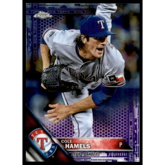 2016 Topps Chrome Purple Refractors #142 Cole Hamels