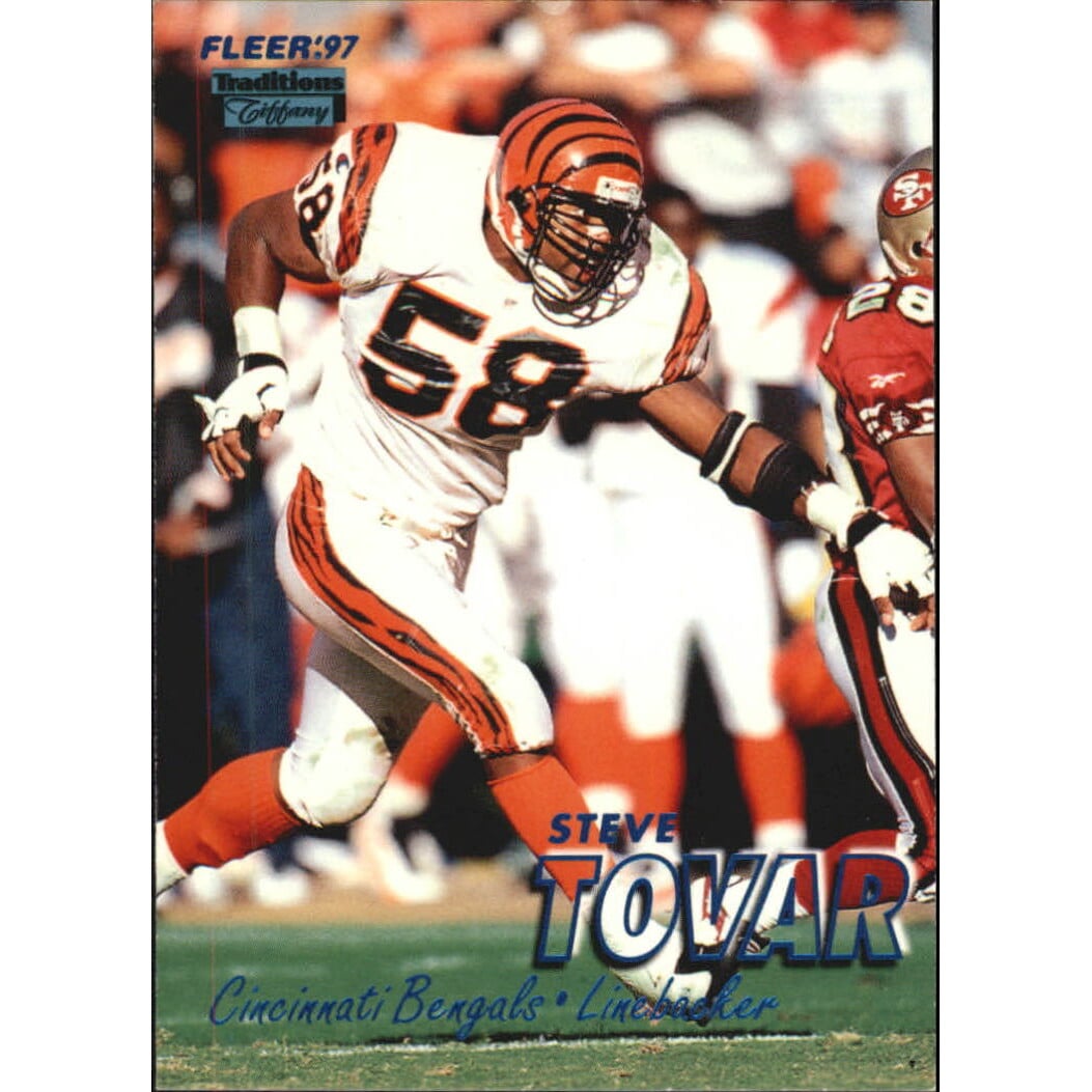 1997 Fleer Tiffany Blue #208 Steve Tovar. rookie card picture