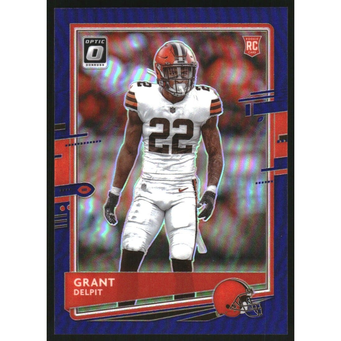 2020 Donruss Optic Purple #122 Grant Delpit. rookie card picture