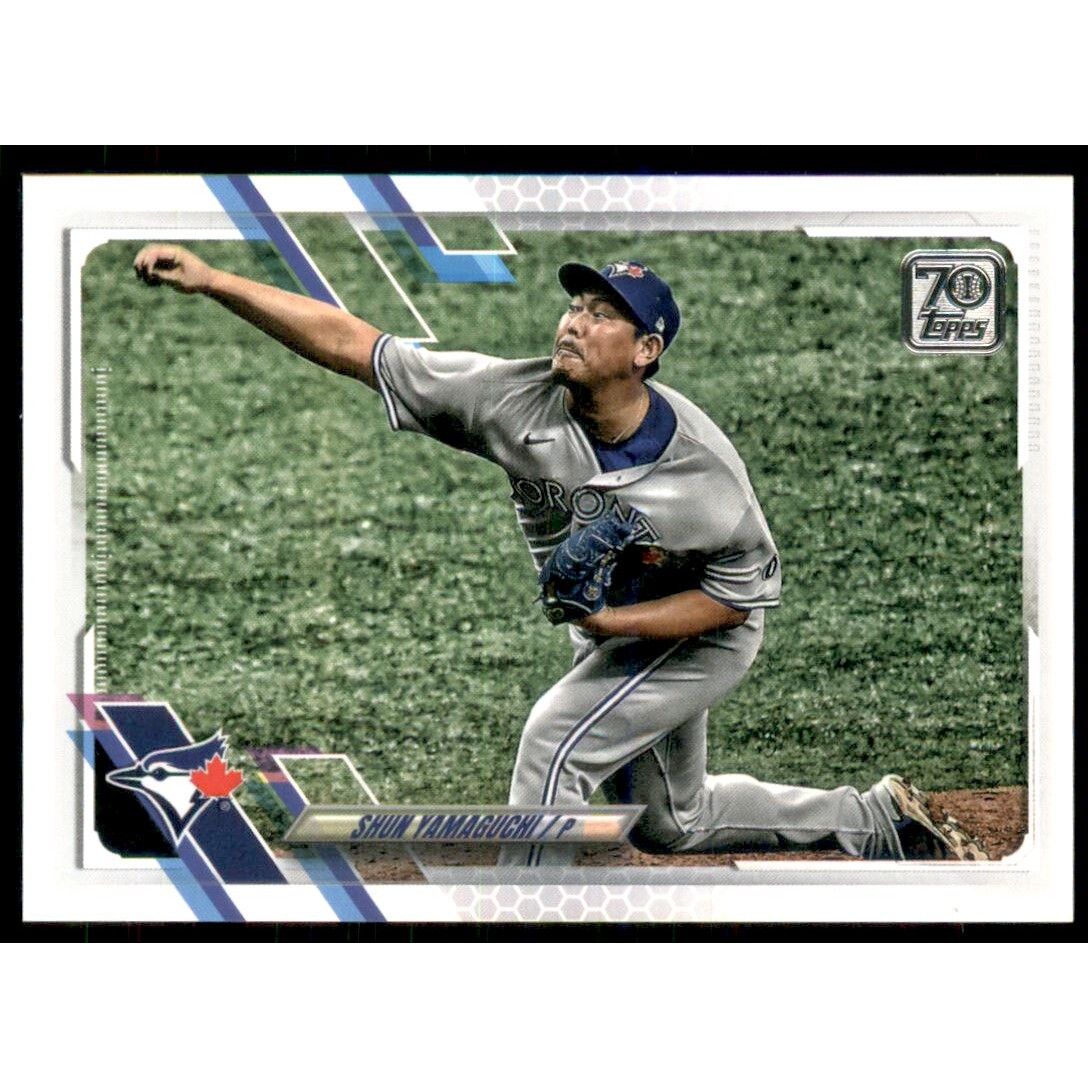 2021 Topps Advanced Stats #18 Shun Yamaguchi. rookie card picture