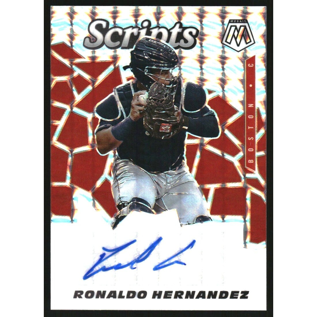 2021 Panini Mosaic Scripts #67 Ronaldo Hernandez. rookie card picture