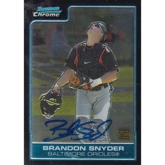 2006 Bowman Chrome Prospects #BC244 Brandon Snyder AU