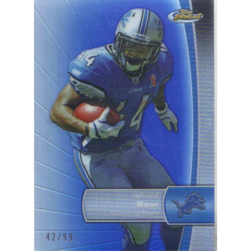 2012 Finest Blue Refractors #7 Jahvid Best