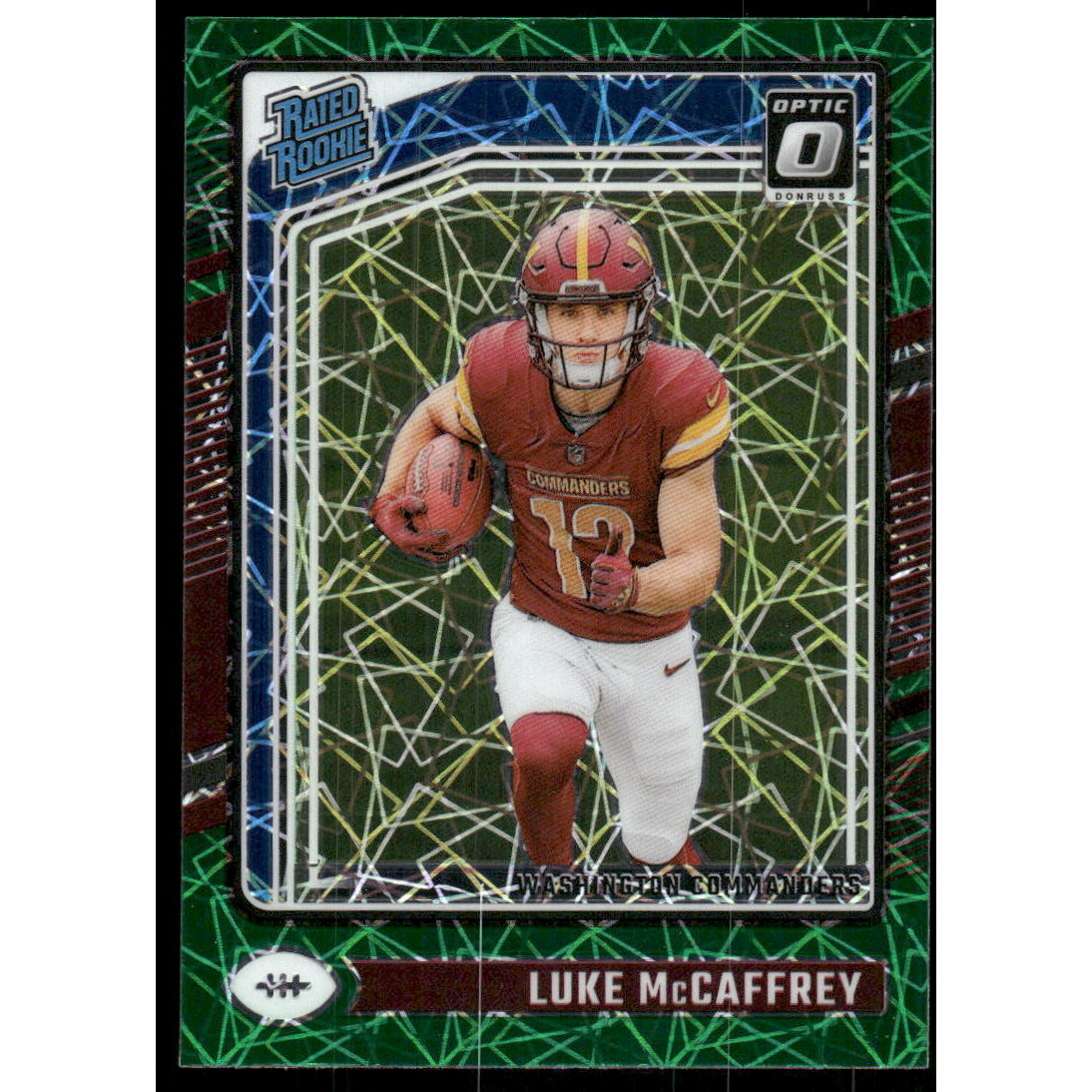 2024 Donruss Optic Green Velocity #268 Luke McCaffrey RR